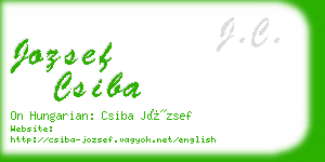 jozsef csiba business card